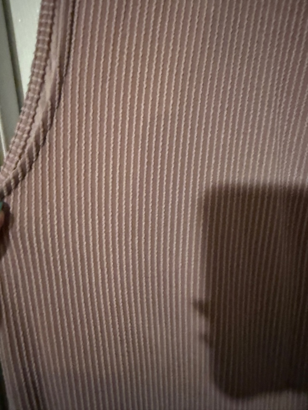 Two-Tone Sleeveless Romper  in Mauve and Cream XL purchased at a Boutique - Picture 3 of 6